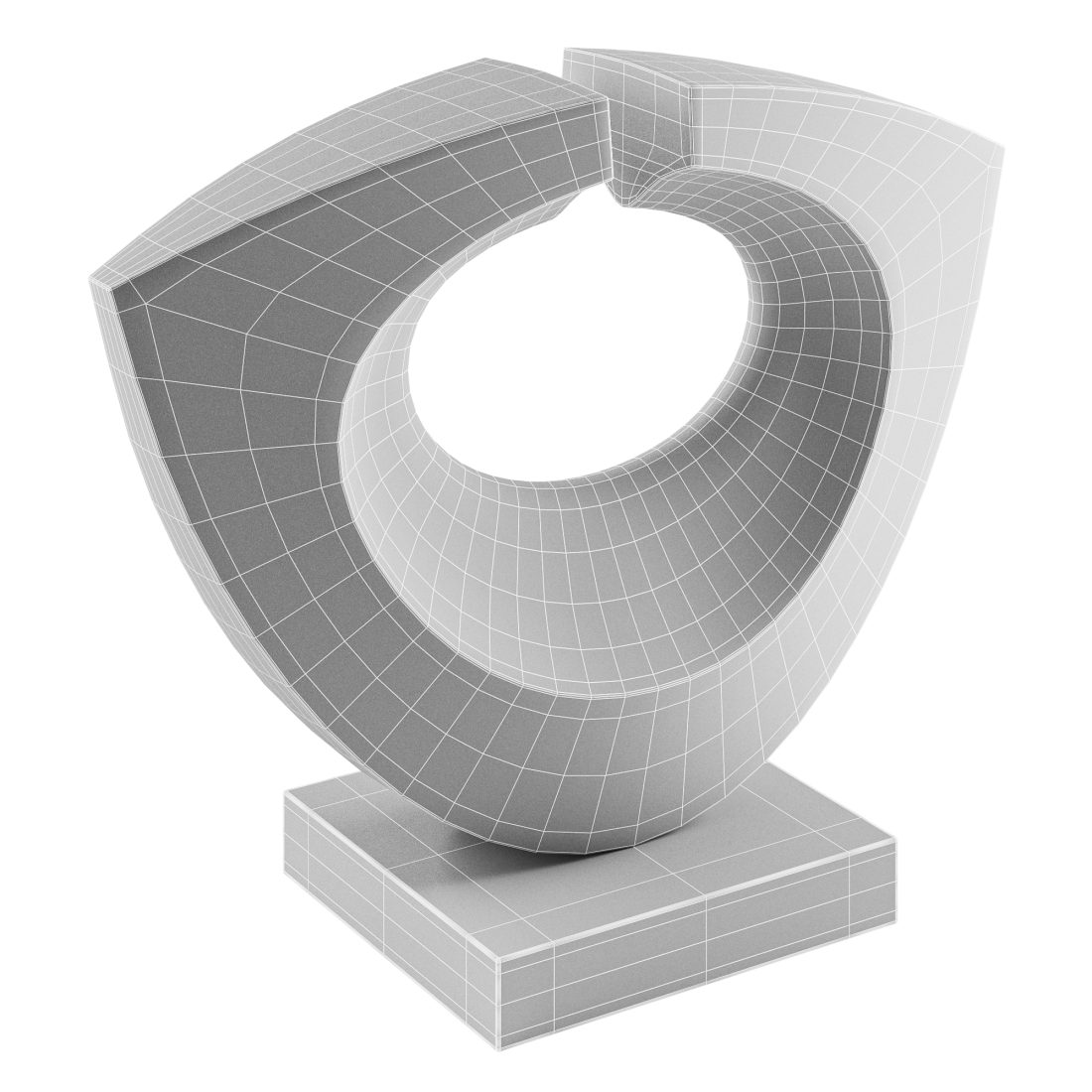 Abstract 3d Statues Rfa Abstract Sculpture By Robert Fogell 3D Model for VRay, Corona | CGMood