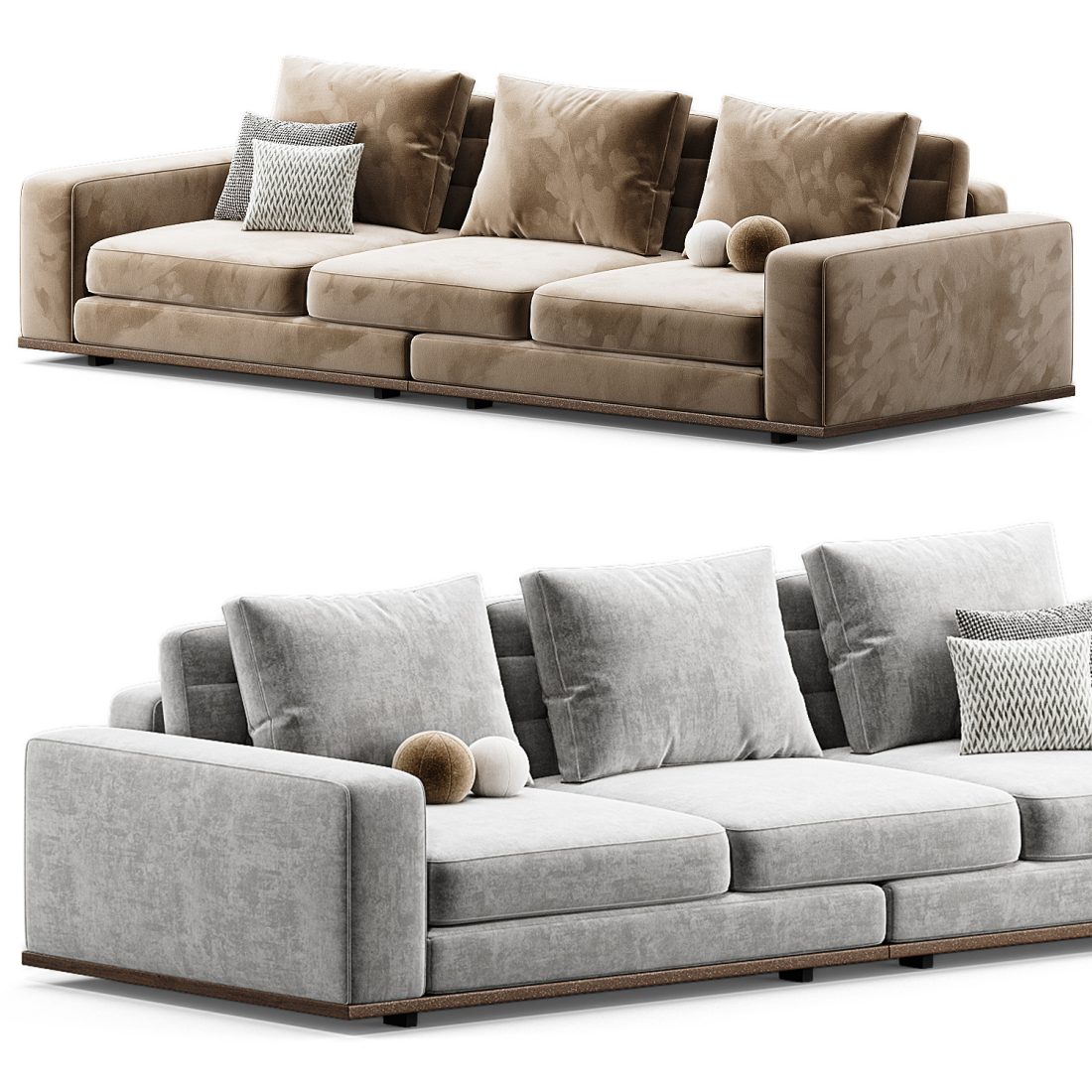 Sofa Aurora L 3D Model for Corona | CGMood