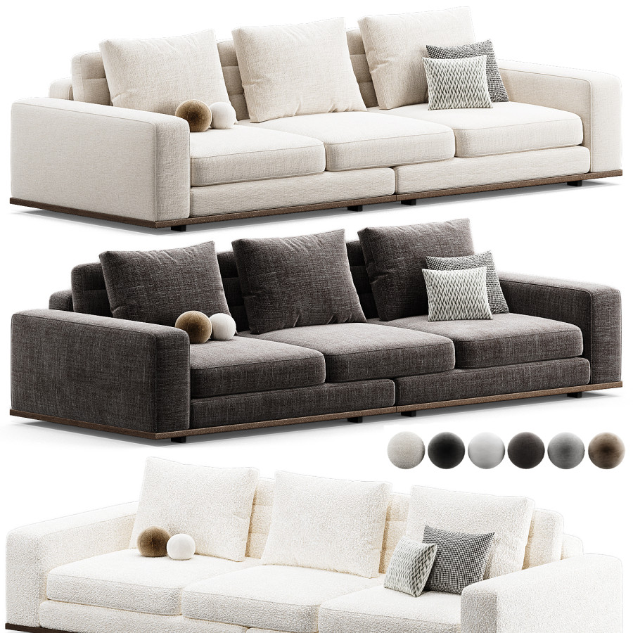 Sofa Aurora L 3D Model for Corona | CGMood