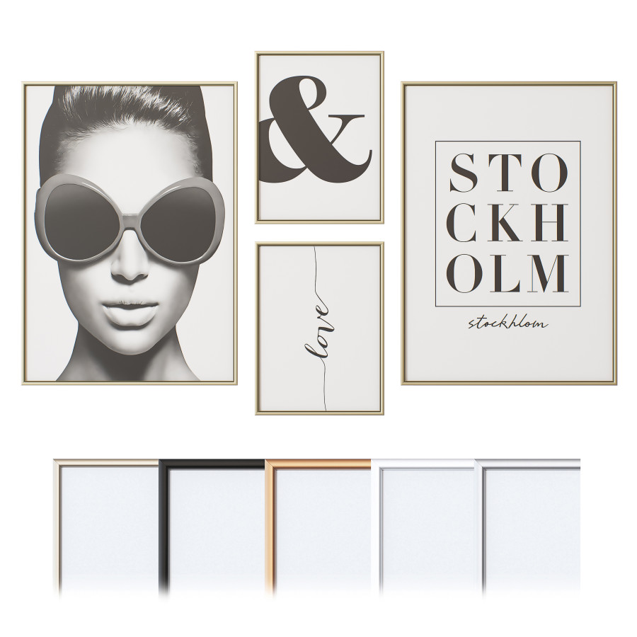 Picture Frames 20 3D Model For VRay Corona Picture frames 20 3d model for vray corona