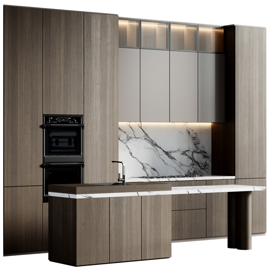 Kitchen 32 3D Model for VRay, Corona | CGMood