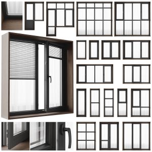 Plastic Windows 3D Model for VRay, Corona | CGMood