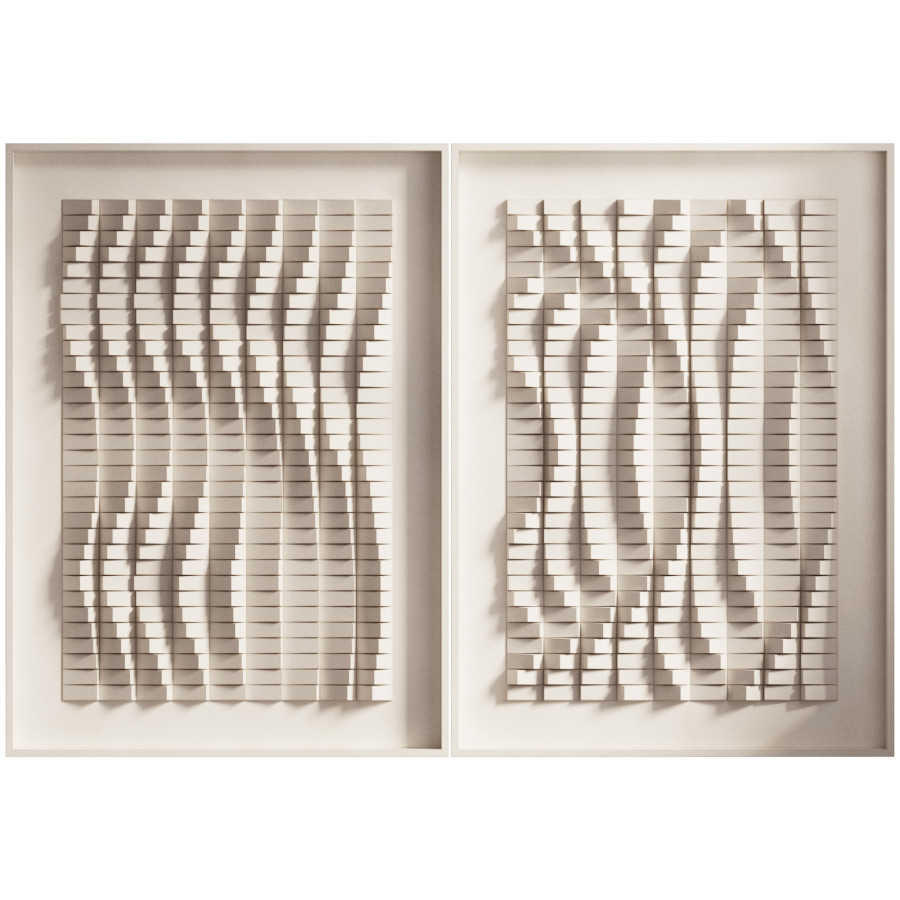 3d Paper Wall Art 2 3D Model for VRay, Corona | CGMood