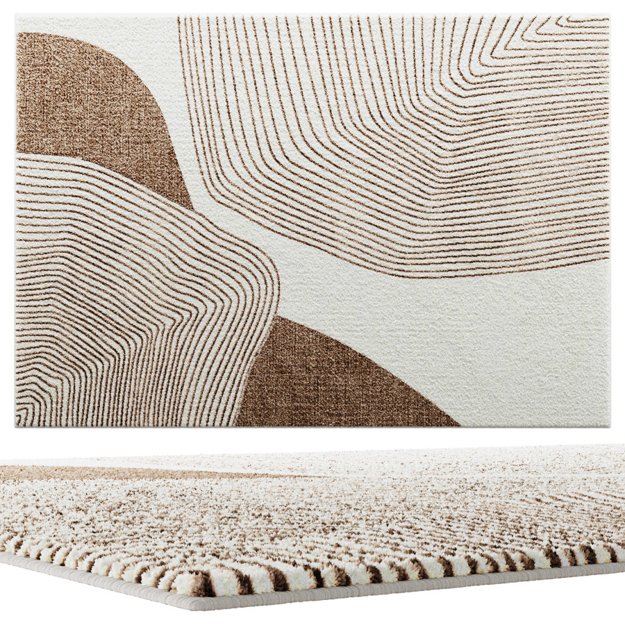 Abstract Rectangular Rug 3D Model for VRay, Corona | CGMood