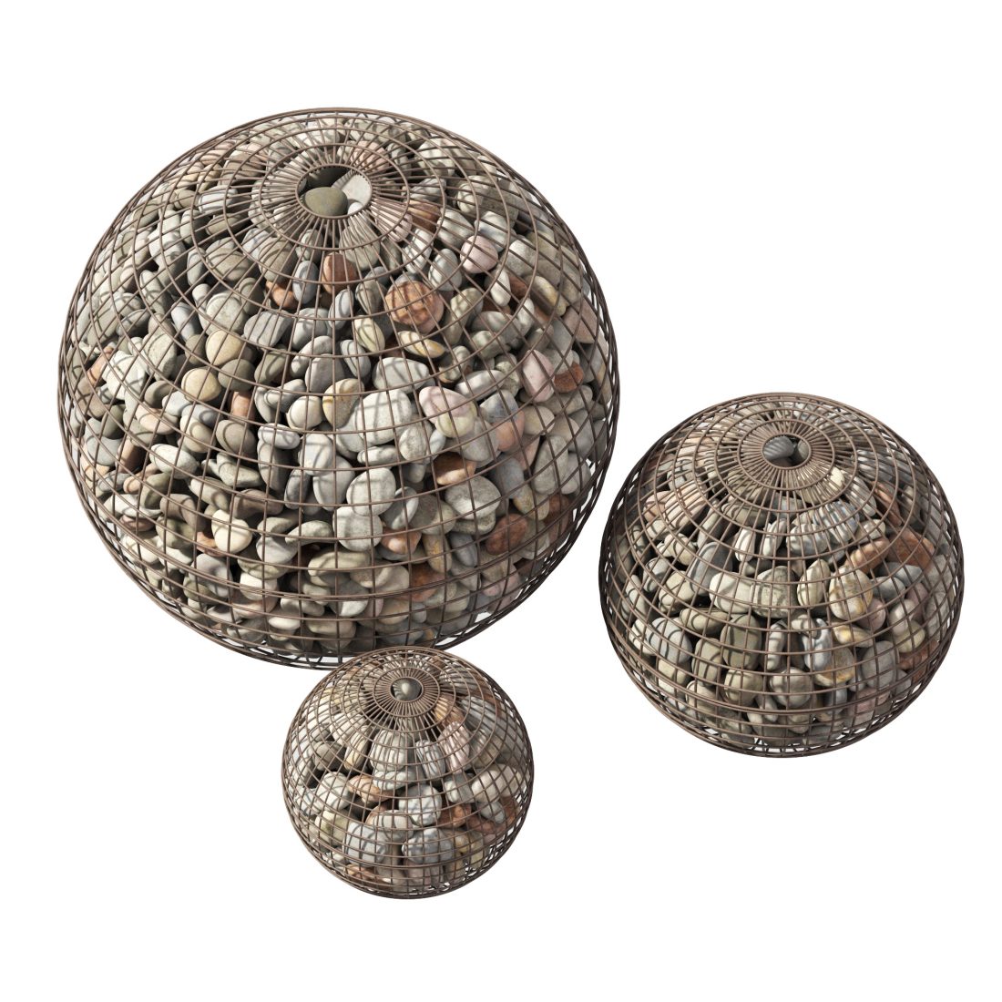 Gabion Sphere N3 3D Model for VRay | CGMood