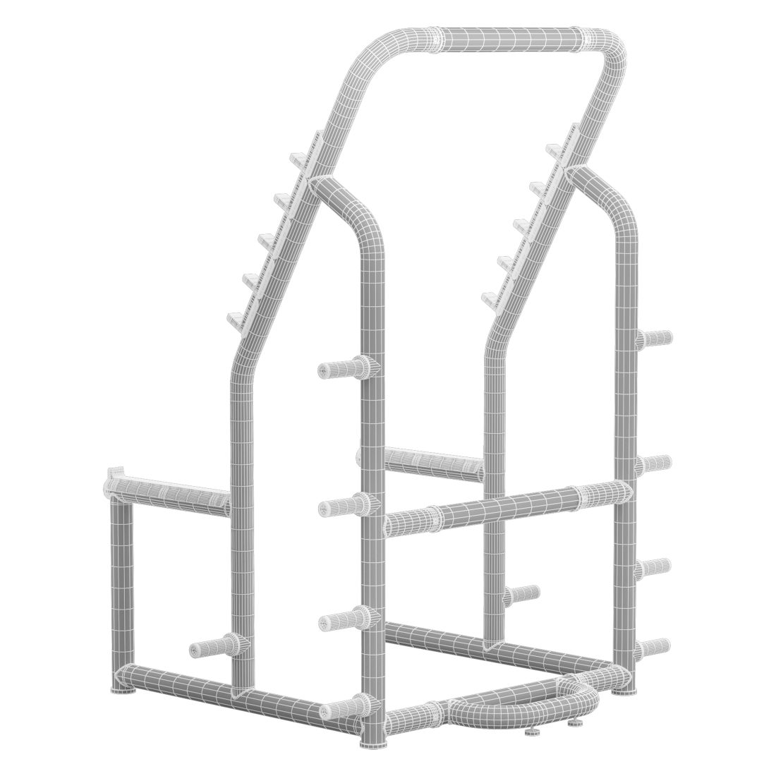 Technogym Squat Rack 3D Model for VRay, Corona | CGMood