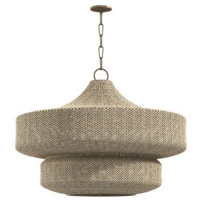 Restoration Hardware Liya Crochet Wide Pendant 3D Model for Corona