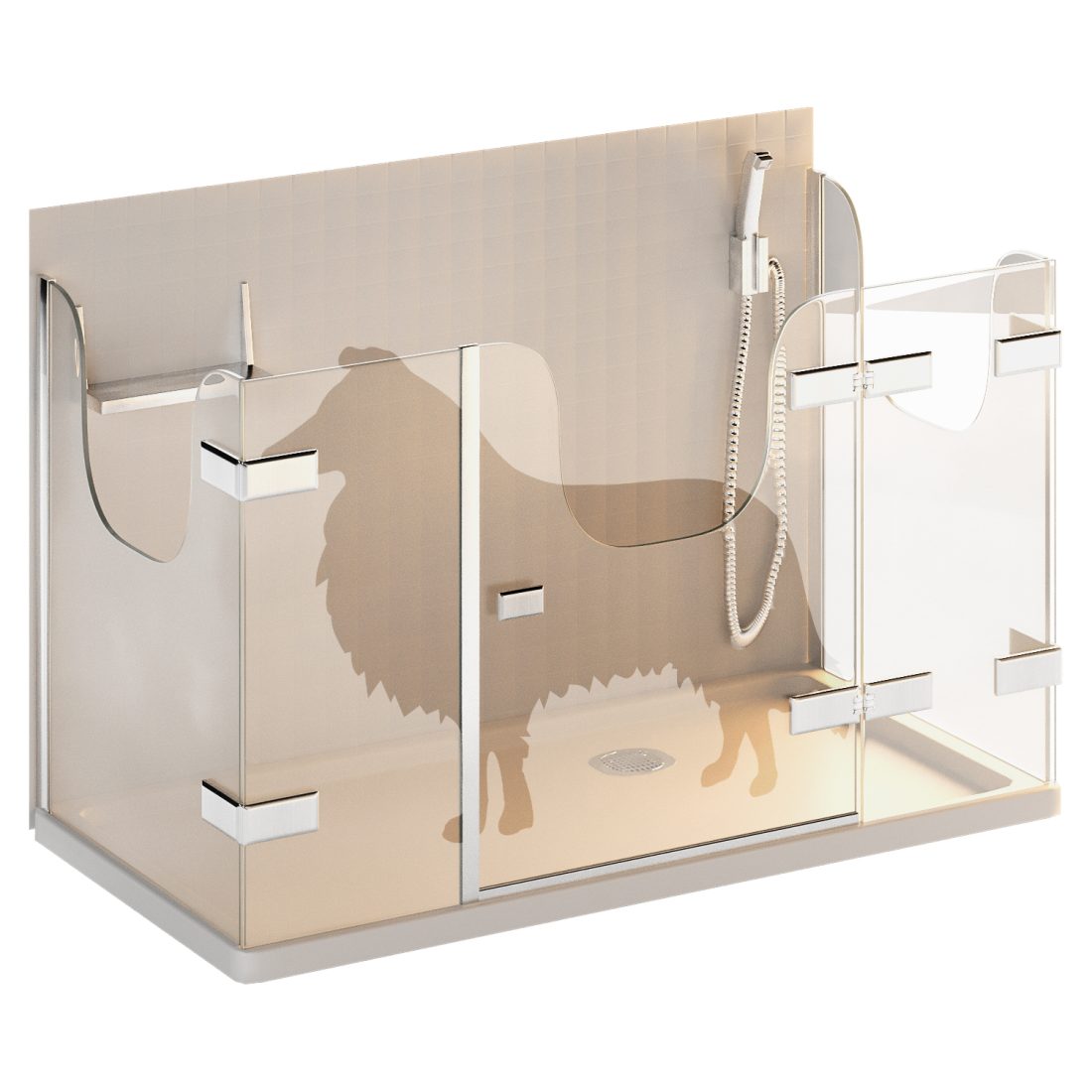 For A Pet Shower Enclosure From Gutewetter 3D Model for VRay, Corona ...