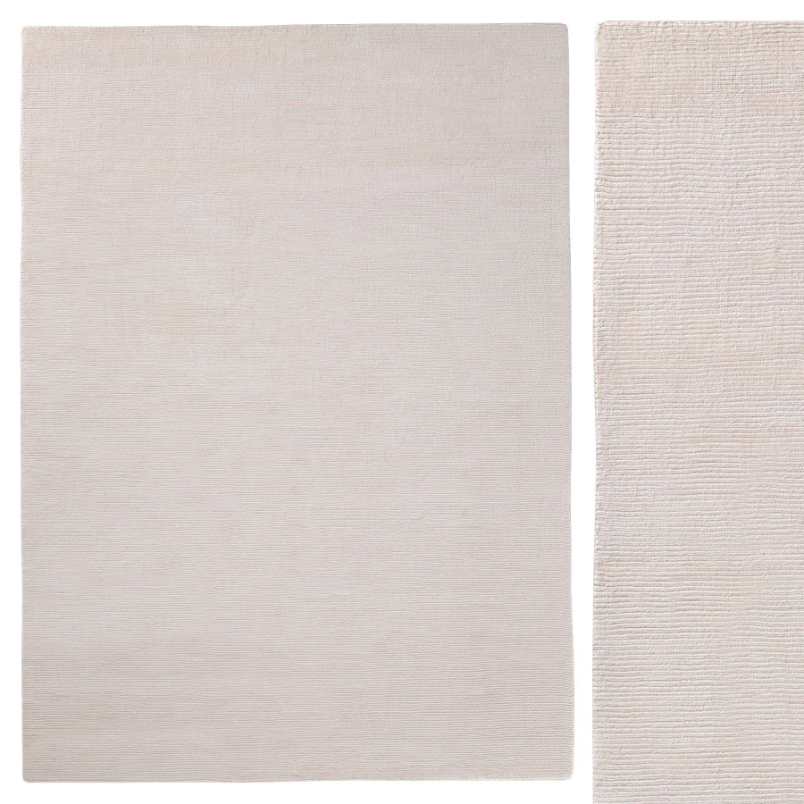 White Rug For Rendering Reeve Stripe Handwoven Rug Warm White 3D Model for VRay, Corona | CGMood