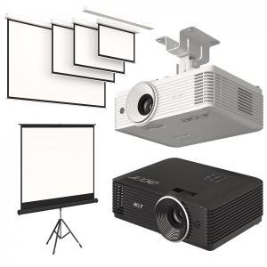 Projector Acer With Screens Set