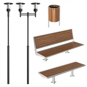 Exterior Lamps And Benches