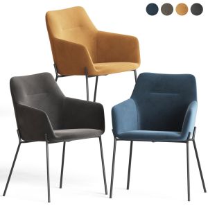 Quinn Dining Chairs With Black Legs