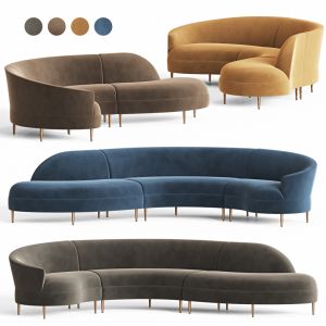 Grace Serpentine Sectional Sofa