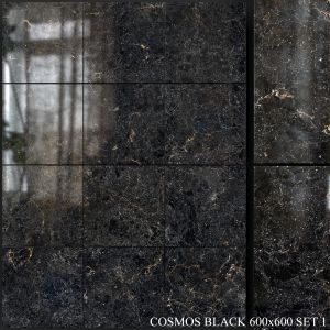 Yurtbay Seramik Cosmos Black 600x600 Set 1