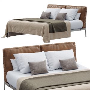 Lifesteel Bed Leather By Flexform
