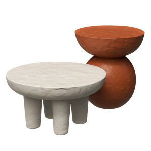 Hand Painted Side Tables (340, 520 Mm)