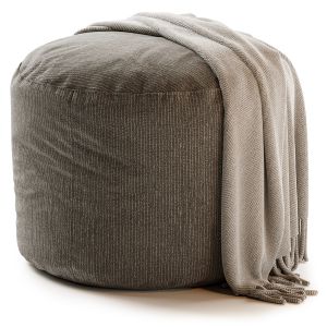 Anywhere Ivory Pouf