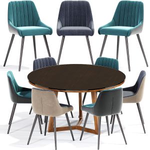 Amos Dining Chair And Table