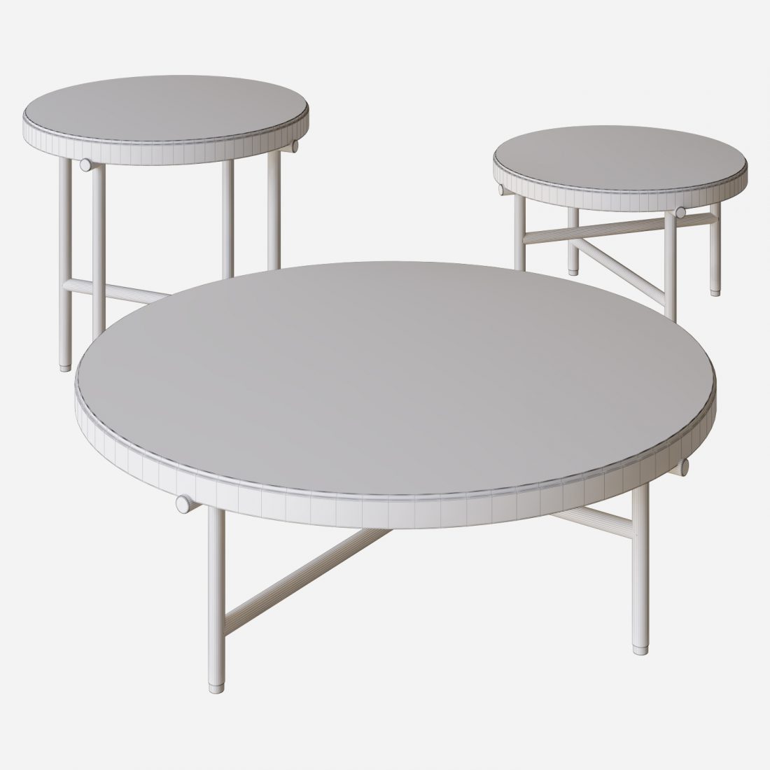 Torii Coffee Tables - 3D Model for VRay, Corona
