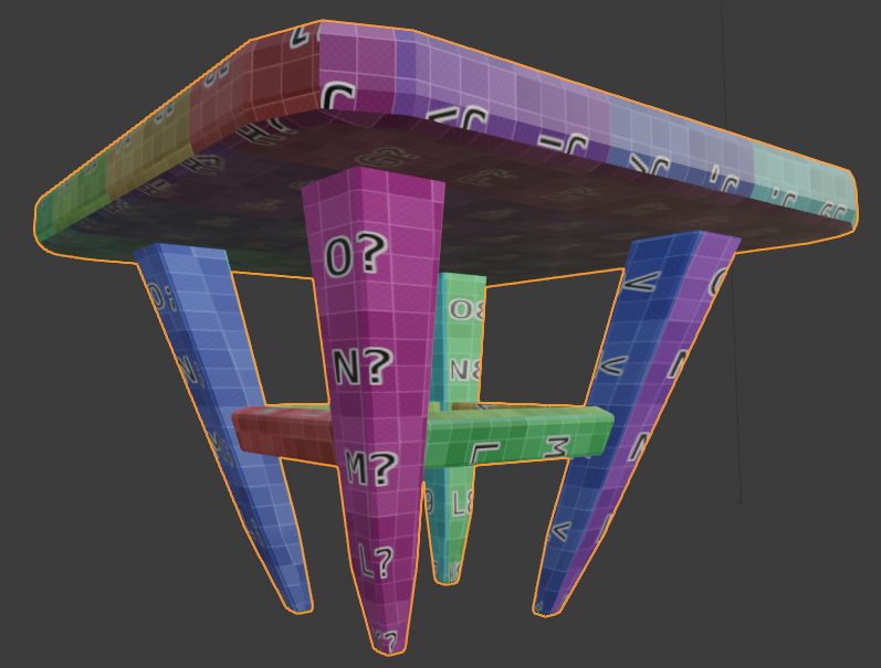 A Wooden Chair With Scuffs And Abrasions - 3D Model for A Wooden Chair With Scuffs And Abrasions - 3D Model for