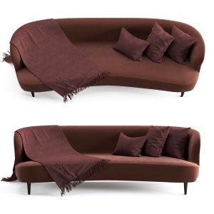 Gubi Stay Sofa Oval With Wood Legs