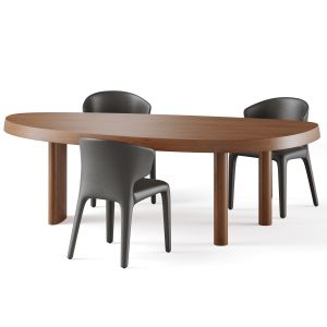 Cassina Table En Forme Libre Chair Hola 367