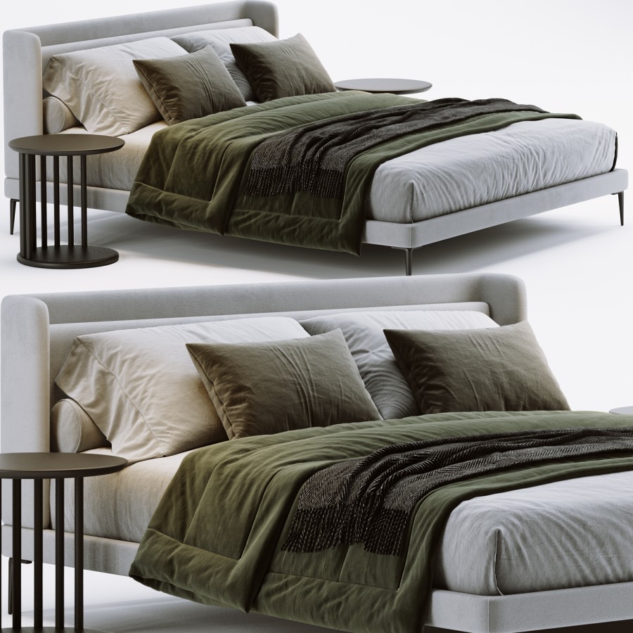 BoConcept Austin Bed 3D Model for VRay, Corona | CGMood