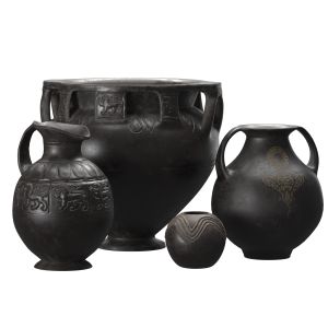 Black Terracota Antique Vases