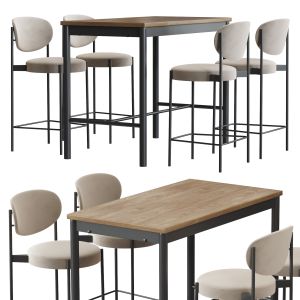 Verner Series 430 Bar Stool And Ikea Tommaryd Tabl
