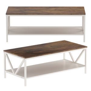 Wood Coffee Table With Storage By Sand & Stable