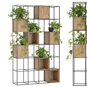 Indoor Plant Stand_metal And Wood