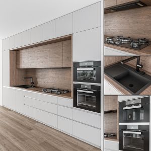 Kitchen Modern - Gray And Wood 42