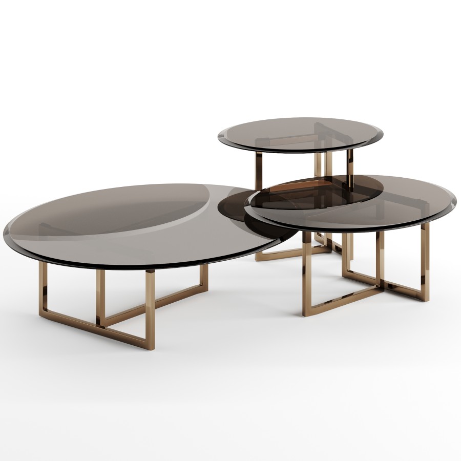 Fendi Ford Glass Table - 3D Model for VRay, Corona