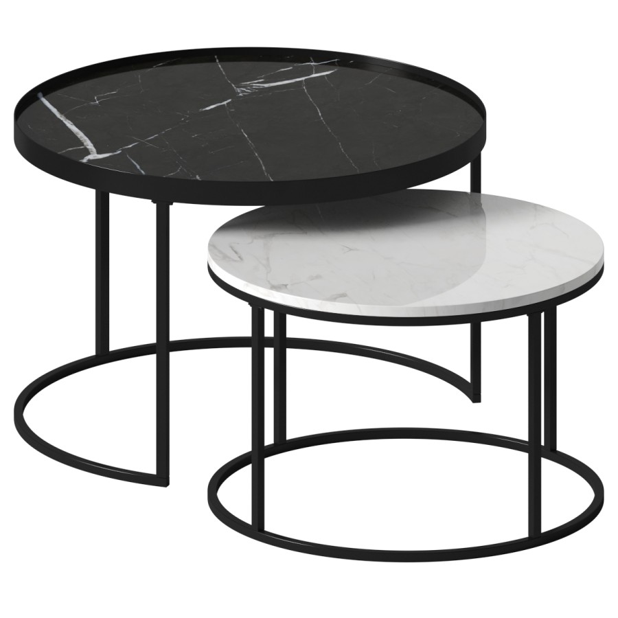 Walker Edison - Round Coffee Tables - 3D Model for VRay, Corona