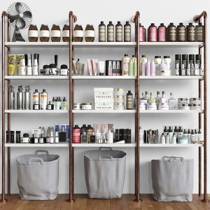 Large Set Of Luxury Cosmetics In The Salon