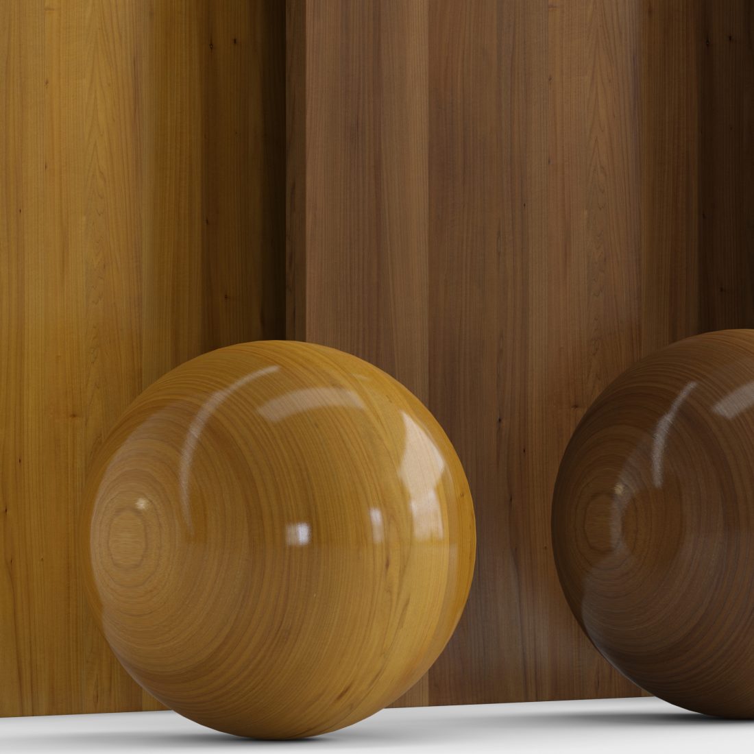 Wood 30 With 3 Materials - 3D Model for VRay