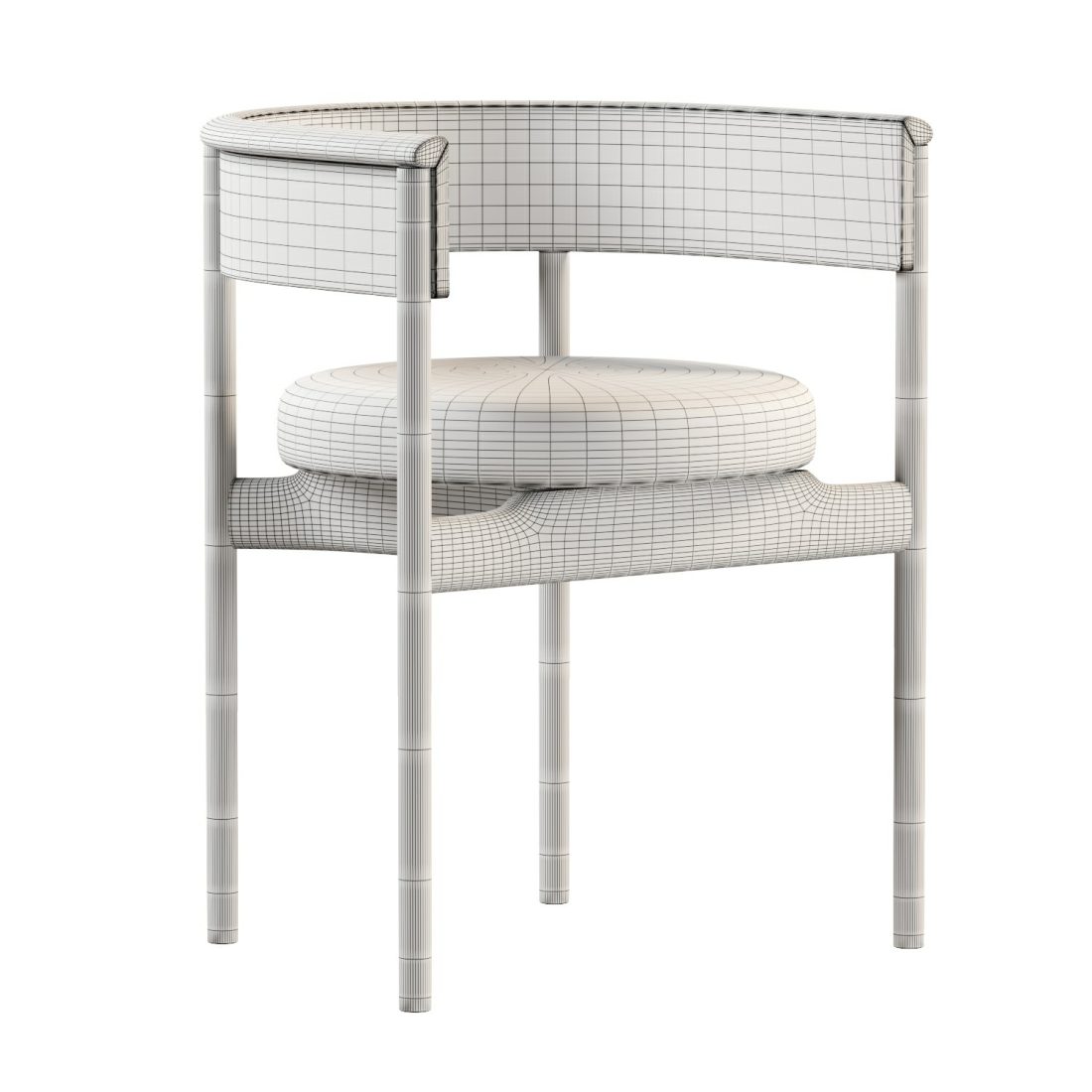 Minatomirai Cafe Side Chair N-sc01 3D Model for Corona | CGMood