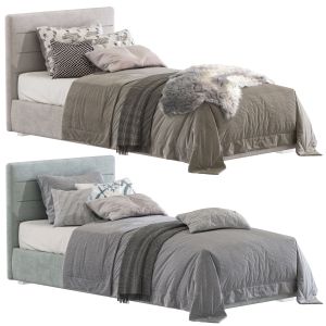 Set 219 Bed Ashford Modern Upholstered Twin Platfo