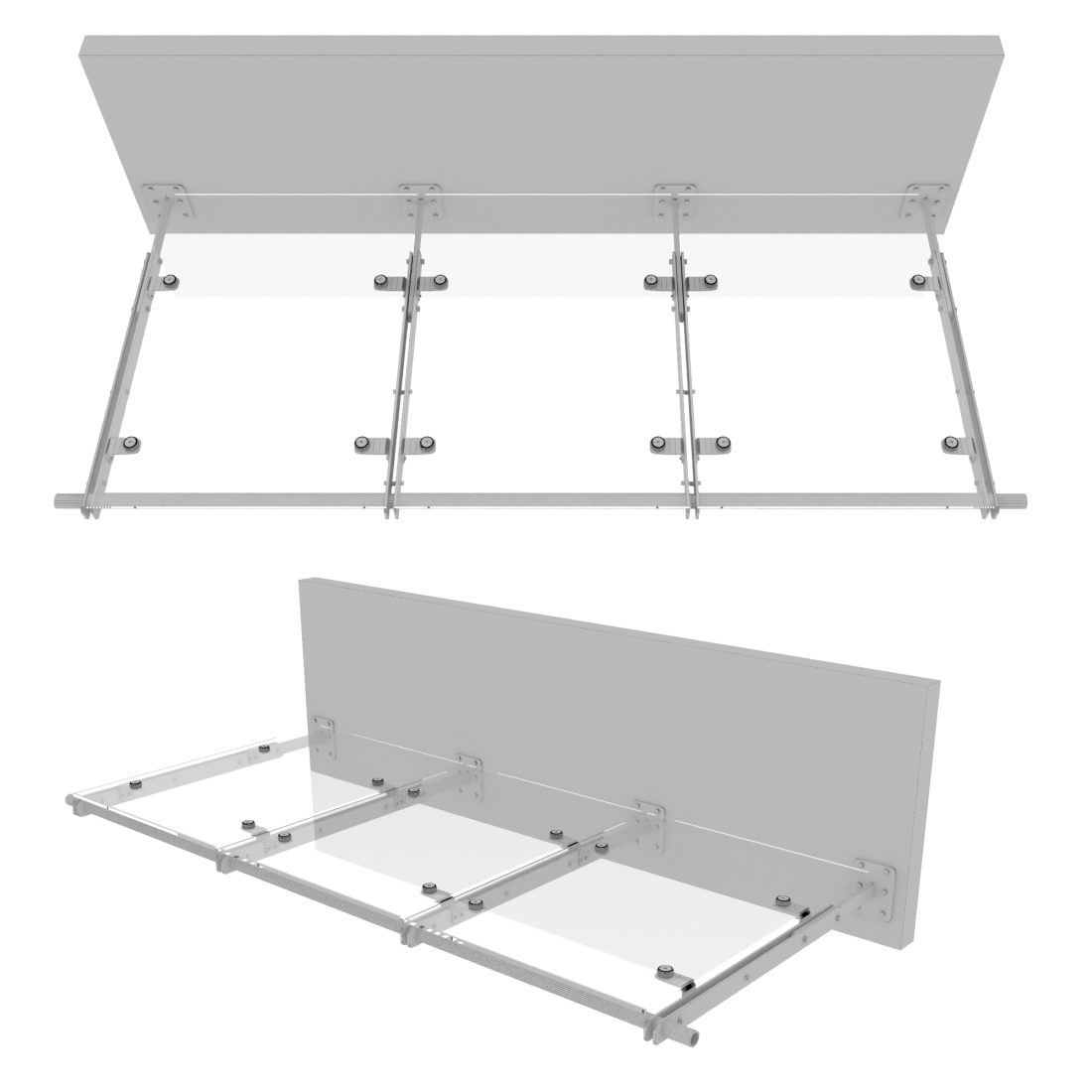 Glass Canopy No10 - 3D Model for VRay, Corona