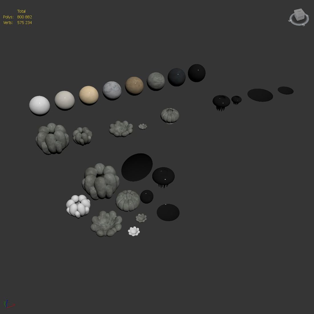 Vases 101 Copenhagen Set 01 - 3D Model for VRay, Corona