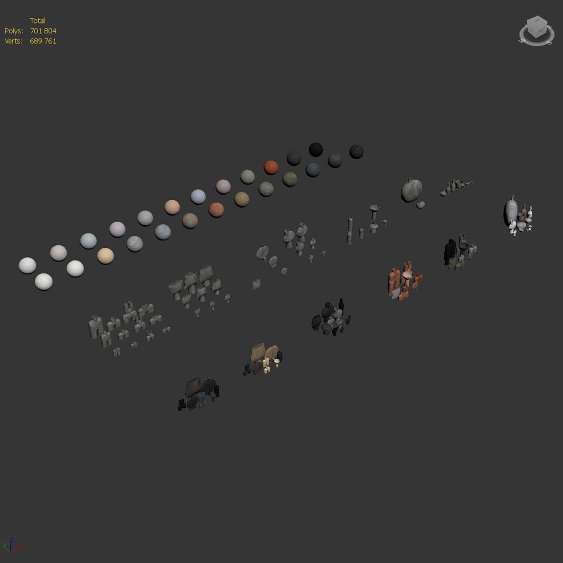 Vases 101 Copenhagen Set 02 3D Model for VRay, Corona | CGMood