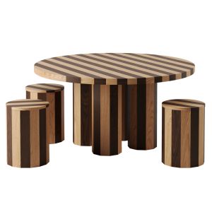 Cooperage Dining Table And Stool By Fort Standart