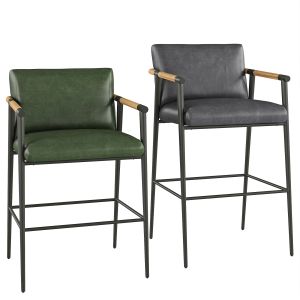 Russell Leather Bar Stools