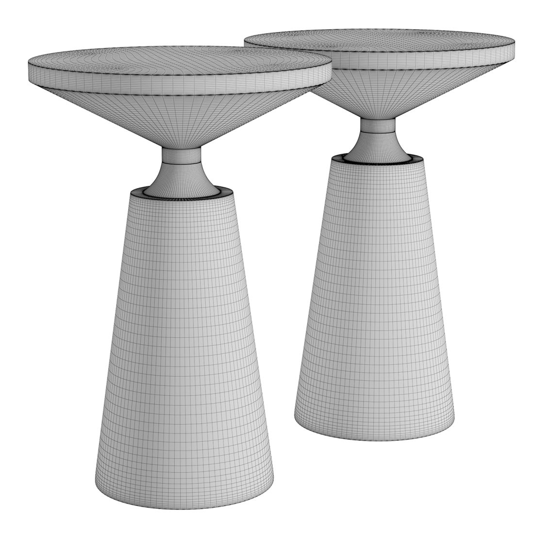 The Nicole Side Table - 3D Model for VRay, Corona