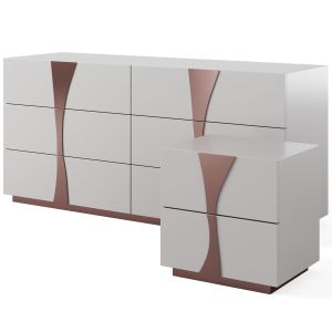Chest Of Drawers Bedside Table Krypton By Epoque