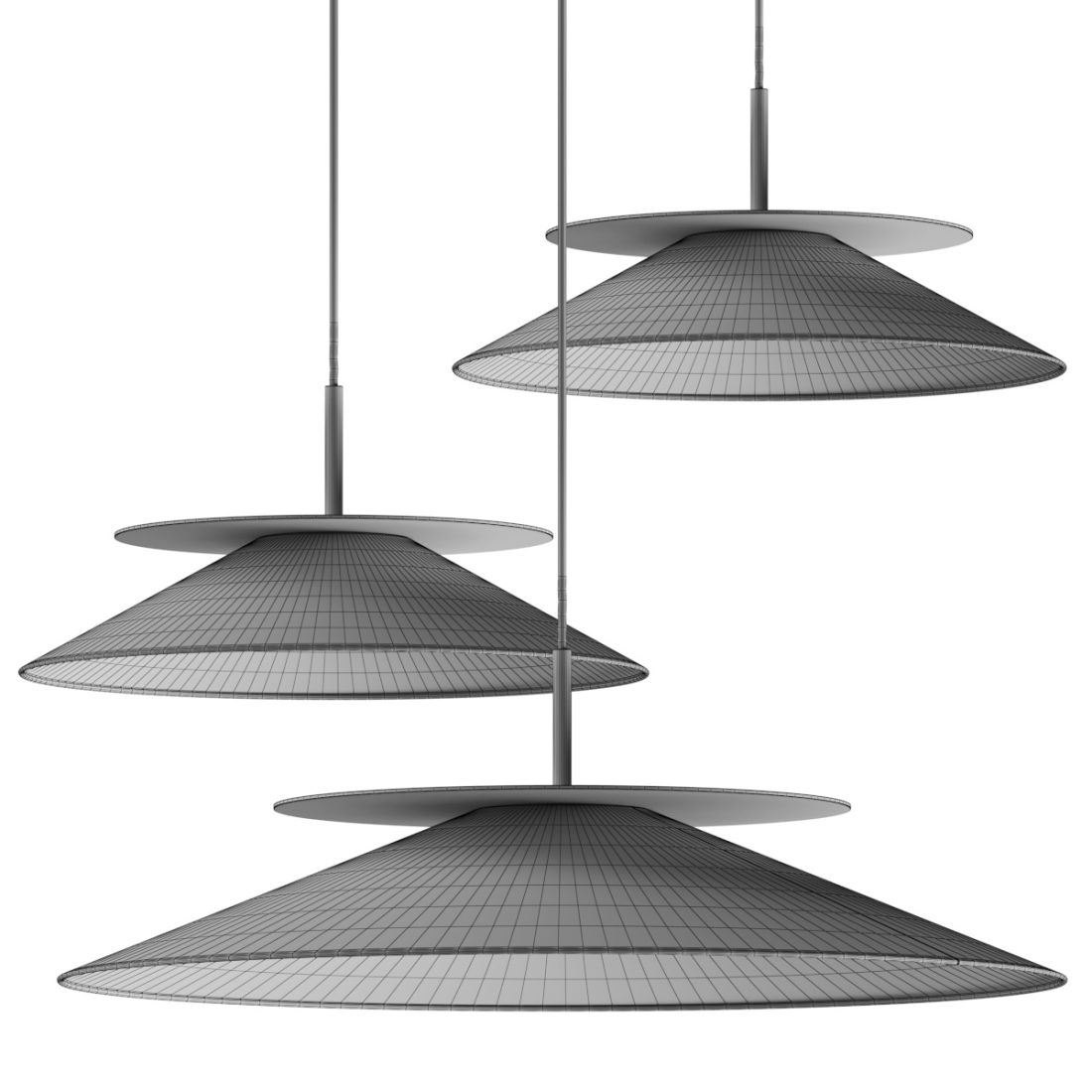 Contardi Lighting Asia So Pendant Lamps 3D Model for VRay, Corona