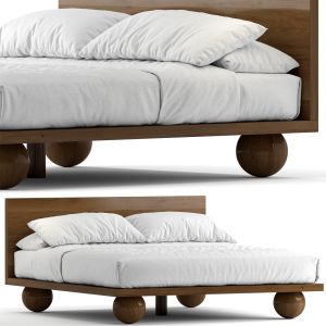 Yoko Wooden King Bed