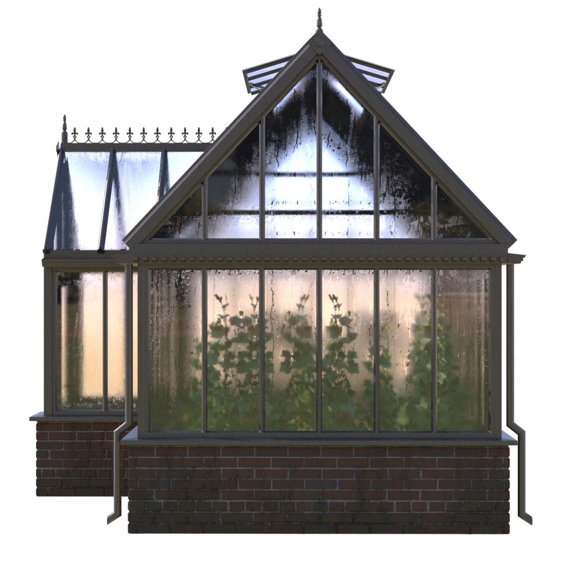 Greenhouse Rendering English Greenhouse Totland 14 3D Model for VRay, Corona | CGMood