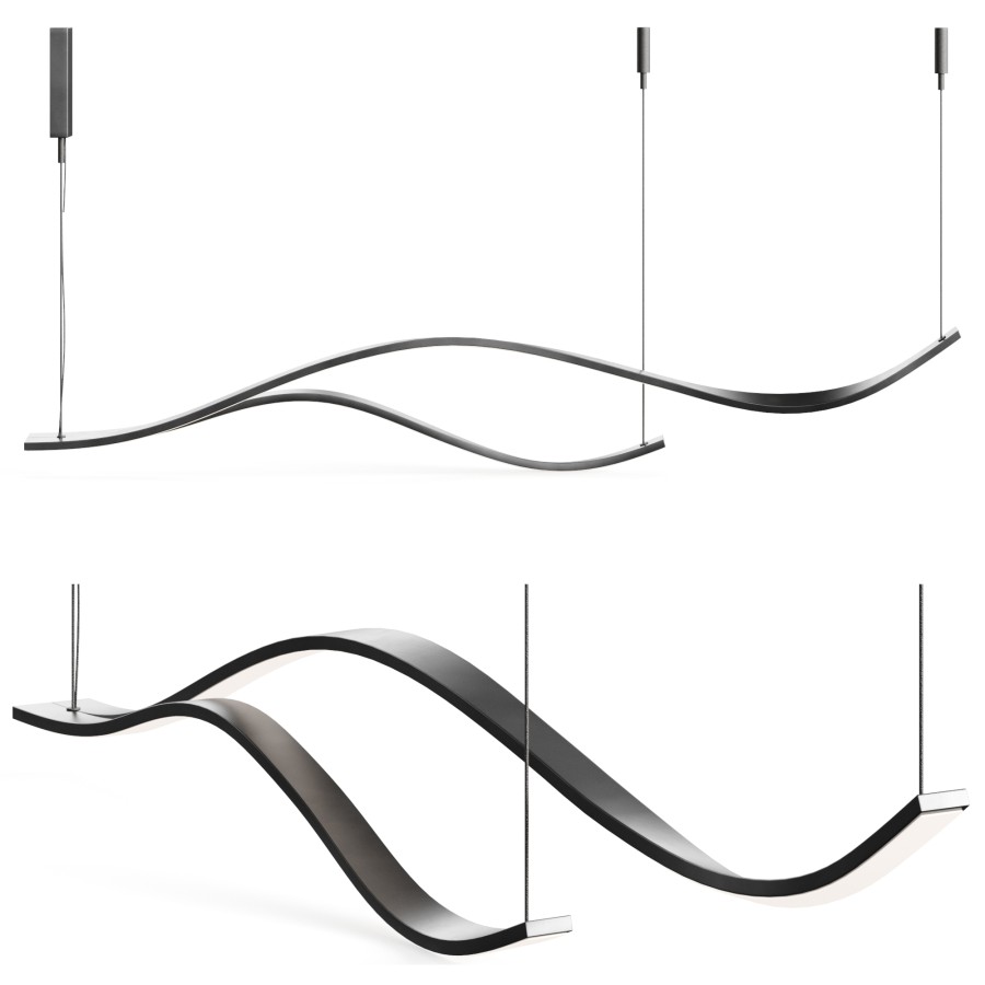 Zenqdesigns creative lite abstract chandelier 3d model for vray corona