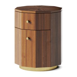 Anthropologie Quillen Marquetry Side Table